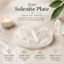 Raw Moroccan Selenite Plate with Lab Certificate
